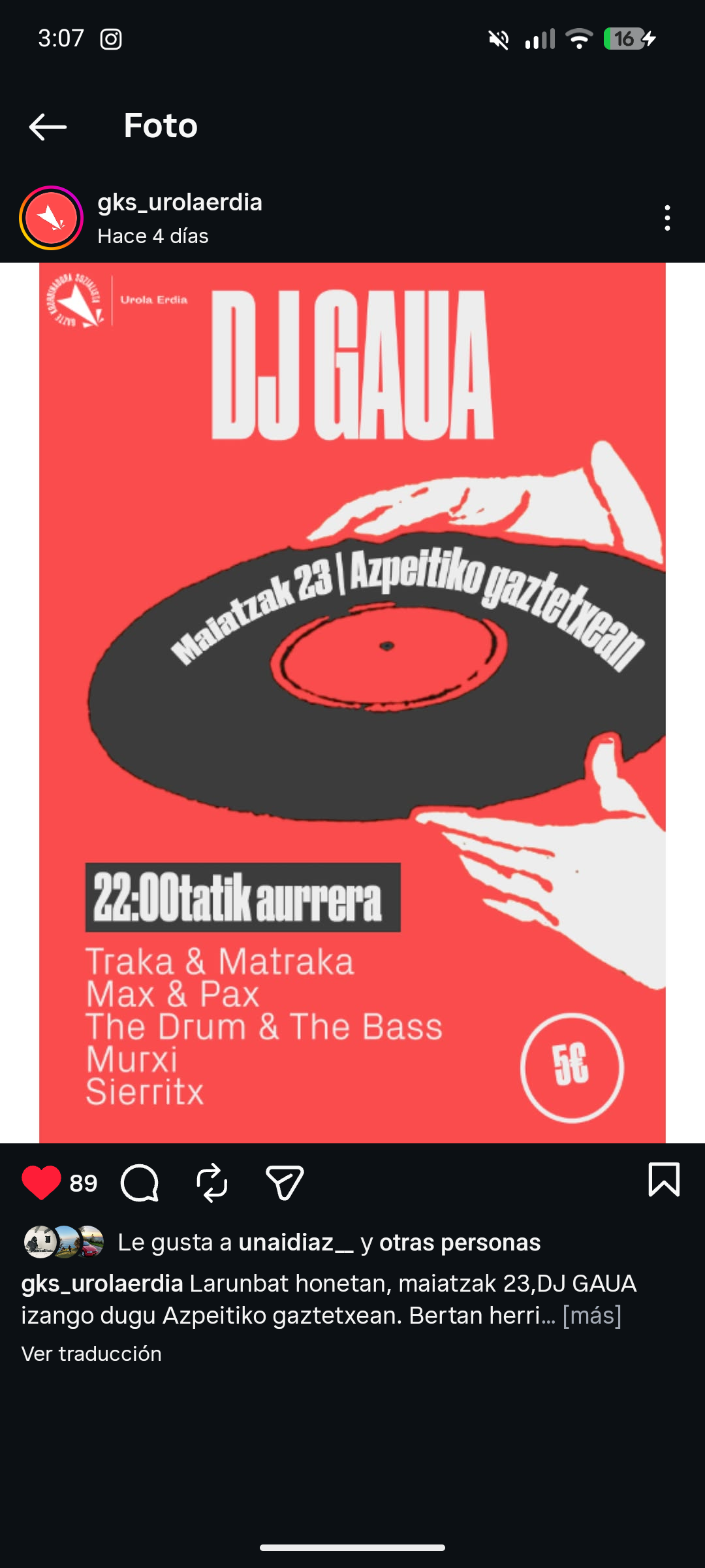 Cartel de DJ GAUA